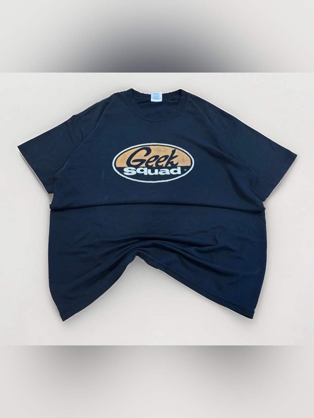 Vintage Geek Squad T-Shirt Size Large Black Best Buy Uniform Tee Y2K IT PC Tech